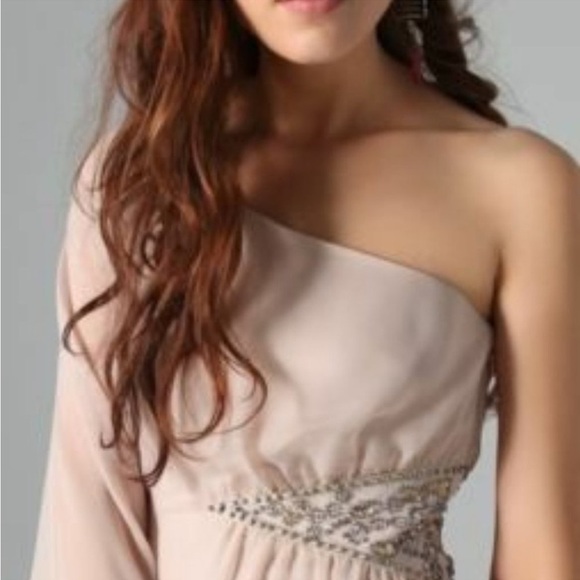 Free People Beige Dancing Moonlight Formal/Semi Formal Beaded/Jeweled Dress| EUC - Picture 2 of 10